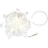 Elegant Feather Organza Fascinator Hair Hoop Church Dress Up Wedding Headpiece