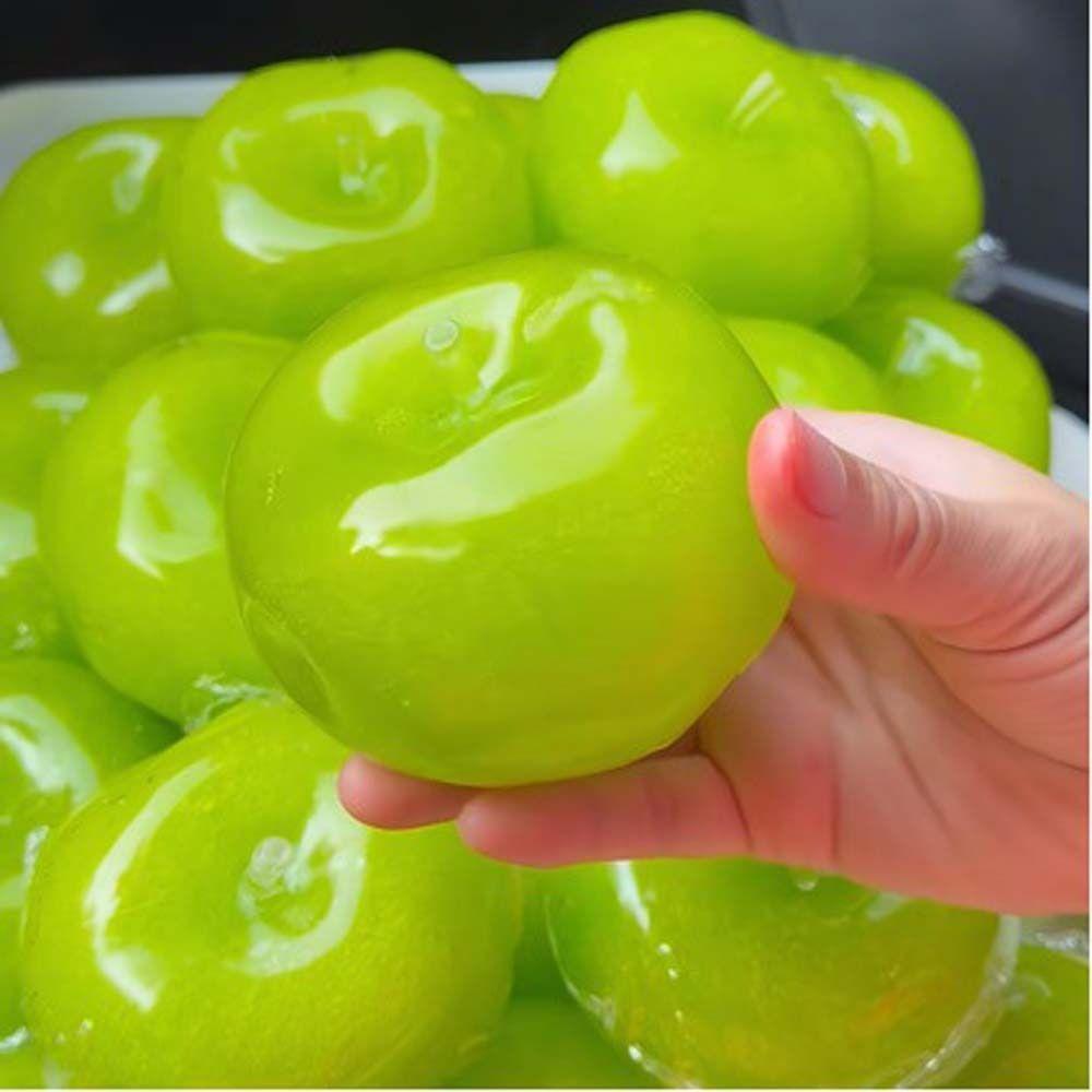 Balle Orange Pure Manuelle Faite à la Main Simulation Sensorielle Fidget Ball Jouet Glacé Souple Cadeaux pour Enfants