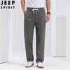 Pantalon décontracté JEEP SPIRIT pour homme à taille élastique et jambe droite
