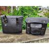 2 Motorcycle Leather Saddle Pannier Vintage Storage Bags