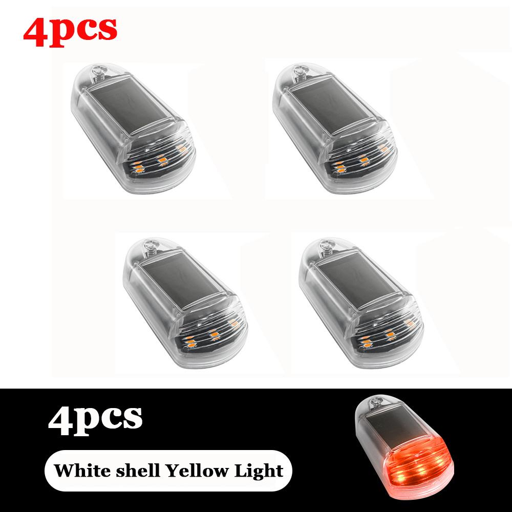 

4/5 шт. Автомобільні сигнальні вогні на сонячній батареї Автомобільне дахове світло Водонепроникне світлодіодне індикаторне світло Атмосферне світло для автомобіля Вантажівки Попереджувальний вогонь