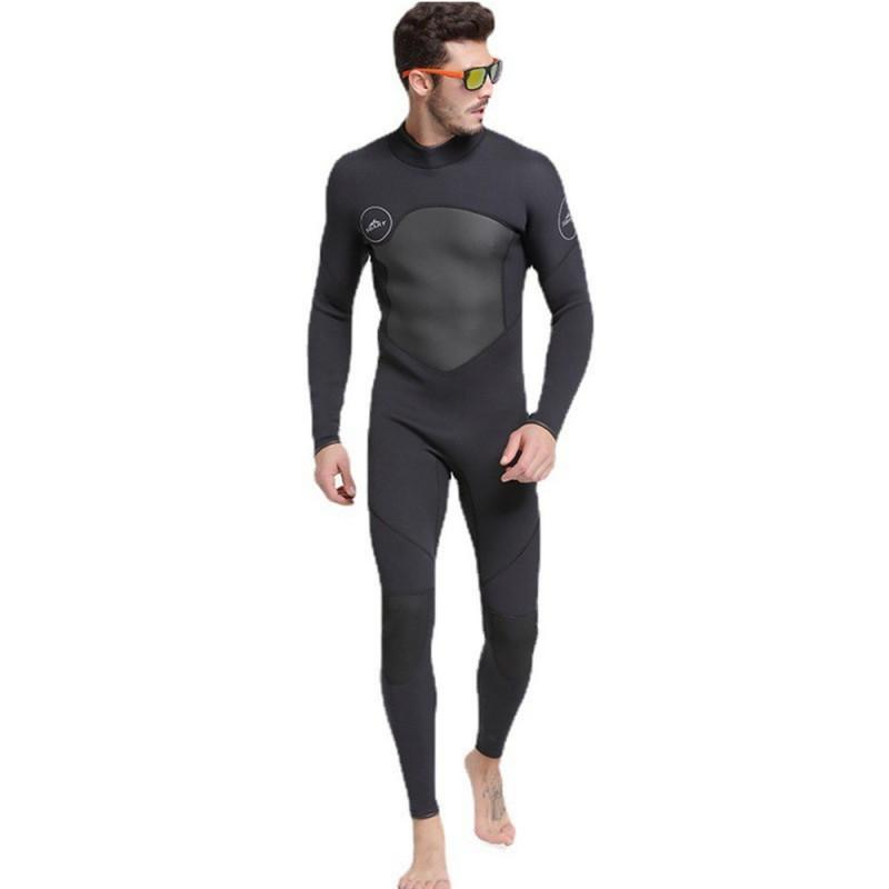 Mens 3mm Full Wetsuit Surfing Diving Swimming Warmth UV Protection Long Sleeve Neoprene Dive Suit