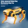 Solarbetriebenes Roboter-Hundespielzeug mit beweglichen Gelenken, elektrisch laufendes mechanisches Katzenspielzeug, STEM-pädagogisches Tier-Montagespielzeug, Geschenk für Kleinkinder, Jungen und Mädchen