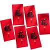 6pcs Chinese Style 2025 Snake Year Red Envelopes Blessing Money Packet  Celebration Party