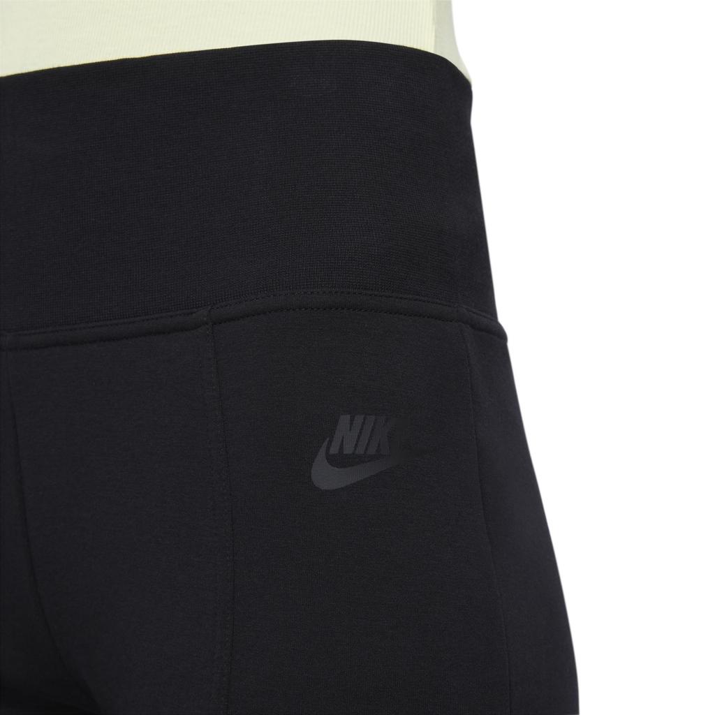 Nike Sportbekleidung Tech Fleece Einfarbig Outdoor Lässig Hohe Taille Radhose Damen Hose Schwarz FN2521-010