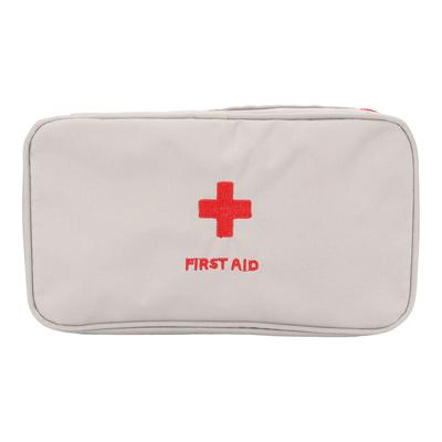 Empty First Aid Bag Waterproof Large Capacity Emergency Medicine Pouch for Outdoor Grey