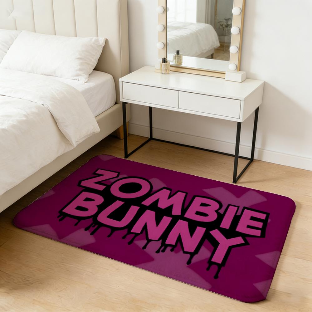 character G-Gloomy Floor Mat Flannel Door Mat Non-Slip Absorbent Washable Indoor Home Rug