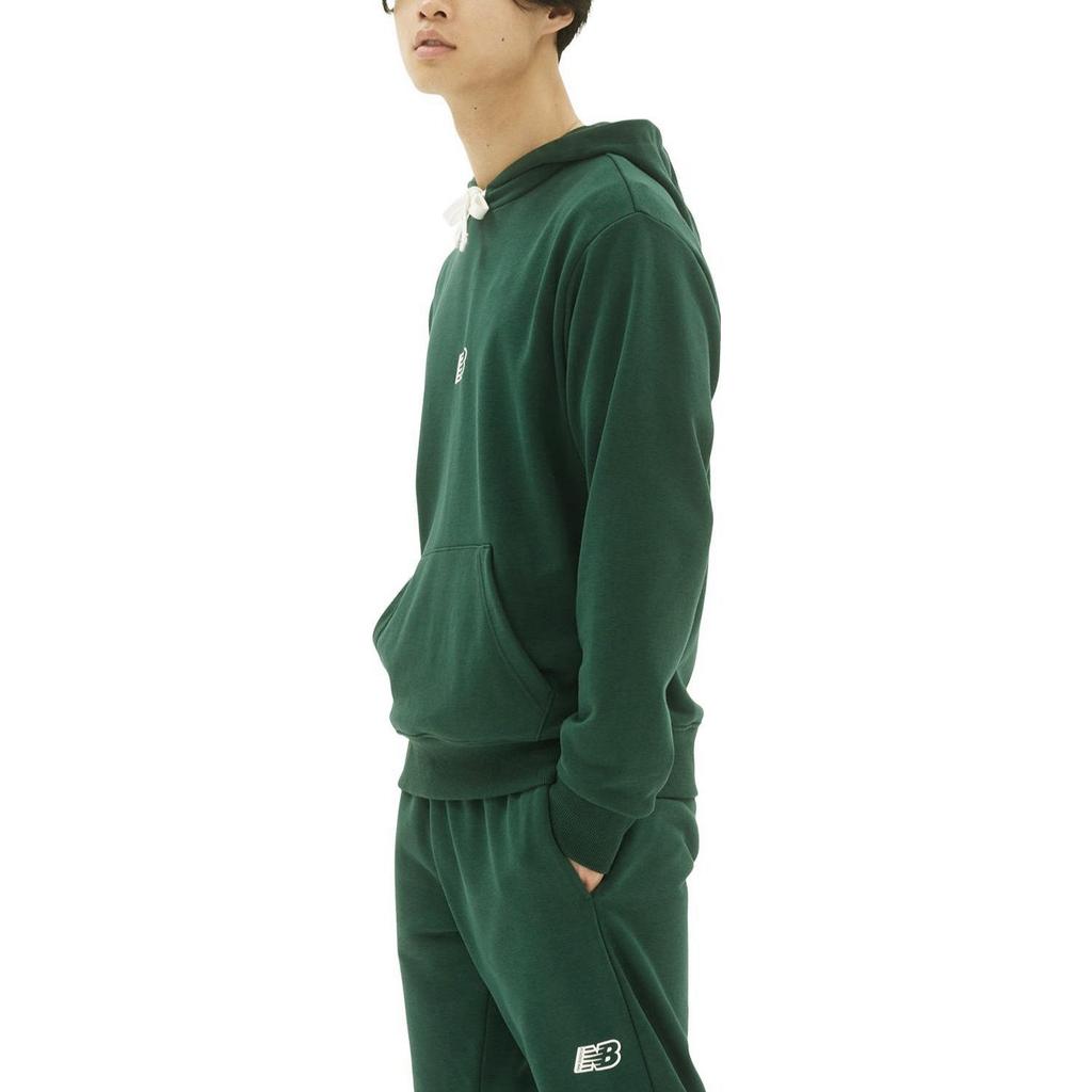 New Balance Logo Fleece Hoodie Asia Sizing 'Nightwatch Green' Men's AMT23511-NWG