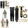 Egyptian Pharaoh Cleopatra Cosplay Costume With Polyester Fabric For Adults