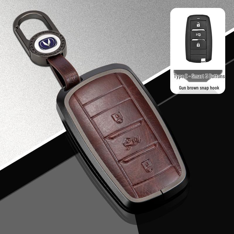 Changan Car Key Cover for Third Gen CS75 Plus, Yidong Plus, CS55, and CS35 Plus