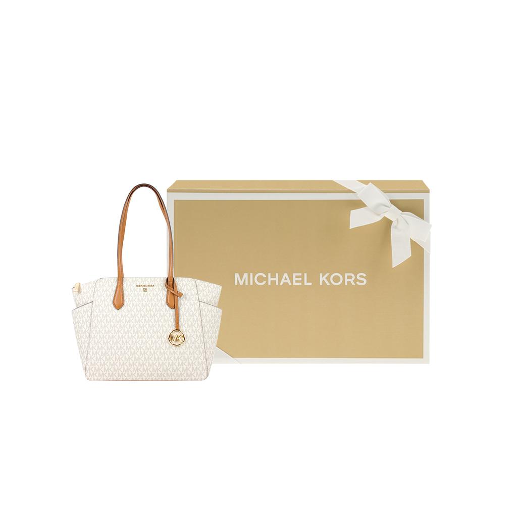 New MICHAEL KORS Saffiano Leather One Shoulder Handbag Women's Light Umber 30S2G6AT2B-149