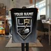Custom Name,Los Angeles Kings Printed Flannel Blanket, Soft Throw for Bedroom Sofa, Washable, Christmas Present, Great Gift.