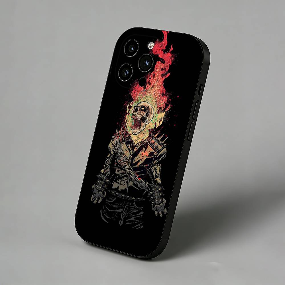 Movie Dark G-GhostS Rider Slim Back Phone Case for iPhone 17 Air 16 Pro Max 16e 15 Plus 14 13 Mini 12 11 Protective Cover