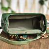 Geantă vintage pentru doctor, din piele naturală, pentru femei, genți de umăr și crossbody, de culoare solidă, simplă, din piele de vacă