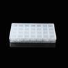 Set Box (1 + 28) Transparent Plastic Box Can Be Split Independent Grid Parts Box Loose Beads Letter Beads Classification Portable Box