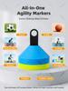 Premium Storage Marker Disc Set Kids Soccer Training Cones Obstacle Marker 24 Pack