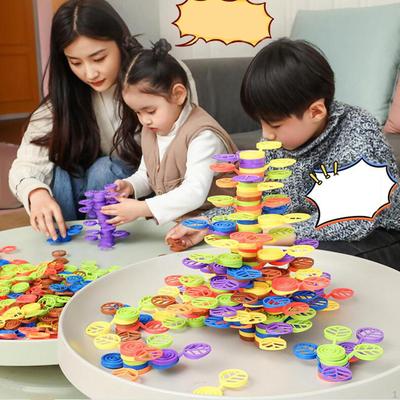 Montessori Toys Parent Children Interactive Stacking Games Tree Blocks for Age 4 5 6