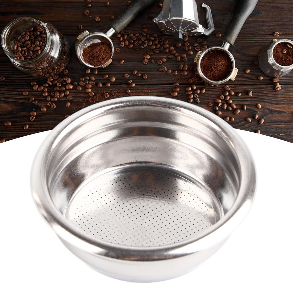 22g Porous Filter Basket Stainless Steel Coffee Portafilter Filter 2 Cup Coffee Filter Bowl for 58mm Handle