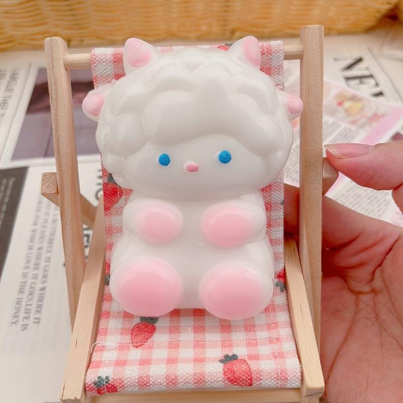 Squishy Cartoon Sheep Soft Squeeze Toy New Kawaii Low Rebound Stress Relief Toy Birthday Gift Reduce Stress Kids Toys Gifts