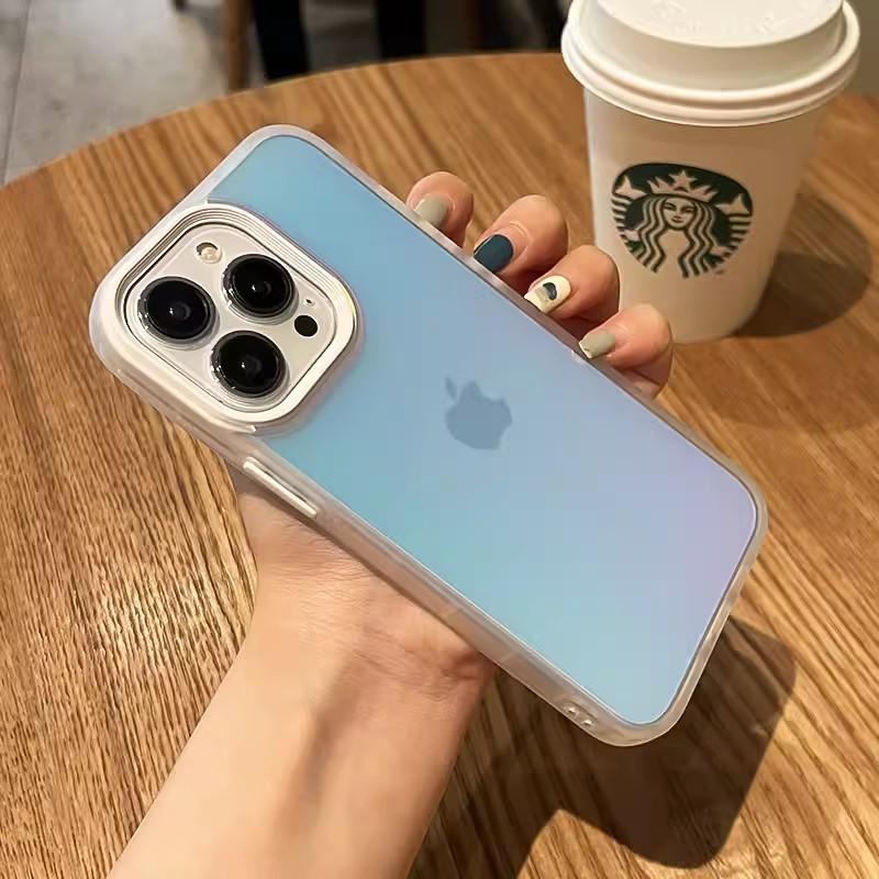 

Applicable To Apple 16 Gradient Laser Phone Case Matte IPhone 15 ProMax Anti Fall 14 Anti Fall 13 Protection Case iPhone16