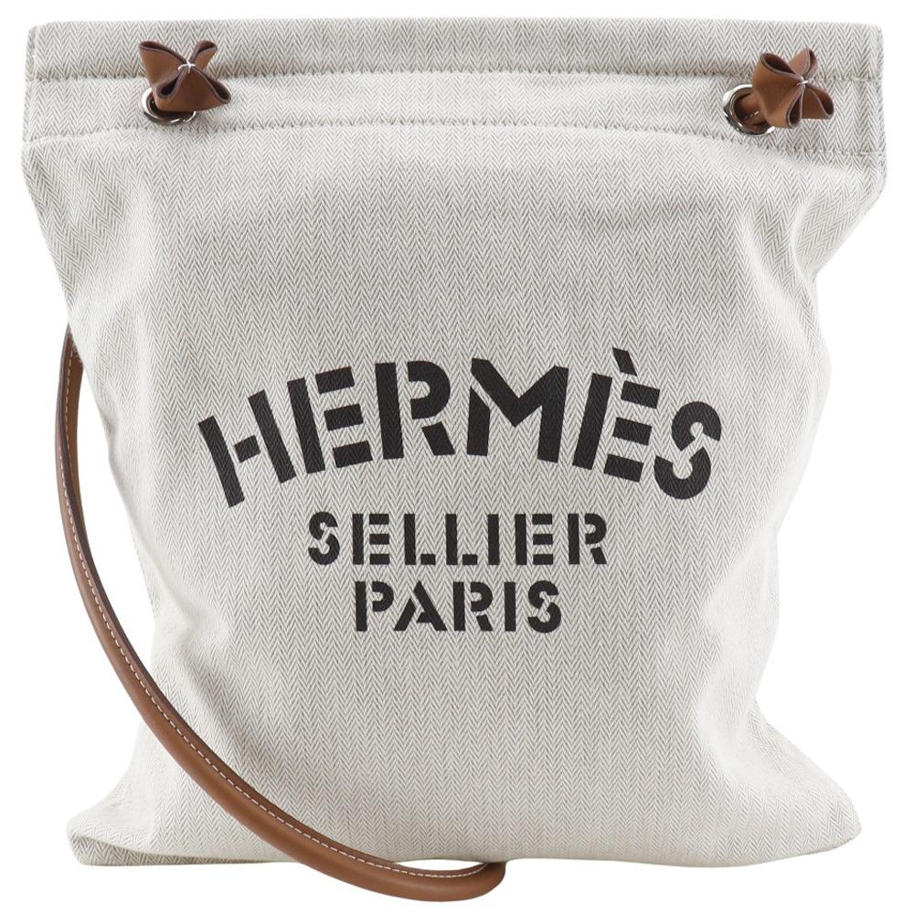 

HERMES Arena MM Shoulder Bag canvas beige canvas unisex Used