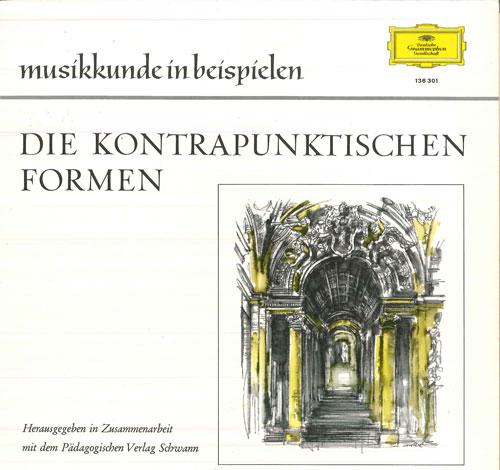 LP Record MICHAEL ALT - Musikkunde In Beispielen - Die Kont 136301 DEUTSCHE GRAMMO Germany Classical Used