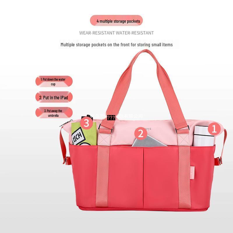 Man Yueyi Expandable Large Capacity Trolley Handbag: Versatile Travel, Business, and Fitness Bag.
