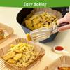 50pcs Disposable Air Fryer Parchment Liners, 9 Inch (5-8QT), Oil-Absorbing for Fries/Chicken