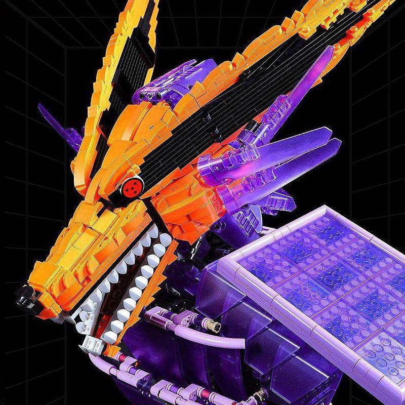 2830PCS New Anime Hokage Nine Tailed Demon Building Blocks Figure Fox Model Brick Desktop decoration Assembles Toys Gift for Kid