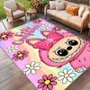 Labubu Druckteppich, Waschbarer Bodenläufer, Für Eingangsbereich Studentenwohnheim Waschküche Büro Arbeitszimmer, Heimdekoration Geburtstag Weihnachtsgeschenk
