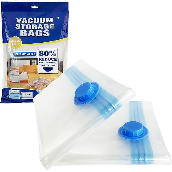 

Вакуумные пакеты для хранения 2 шт. Очень большие Премиальные Многоразовые Вакуумные пакеты для хранения 2 Очень больших (40x30“) Компактные пакеты для хранения одежды, Jumbo