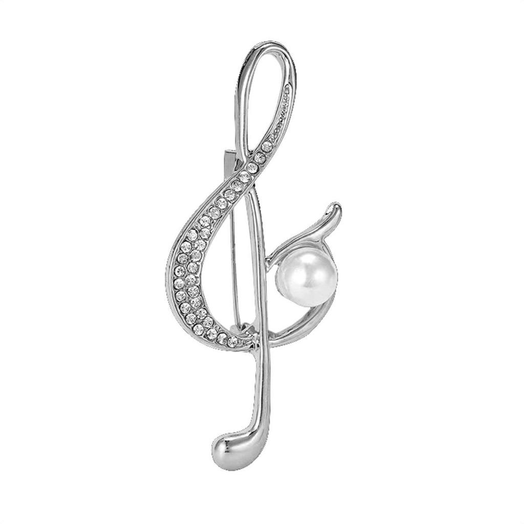 Exquisite Light Luxury Music Note Brooch Set - Anti-exposure Corsage Pin for Women