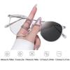 Fashion Outdoor Ultralight Changing Color Photochromic Glasses Unisex Round Frame Glasses