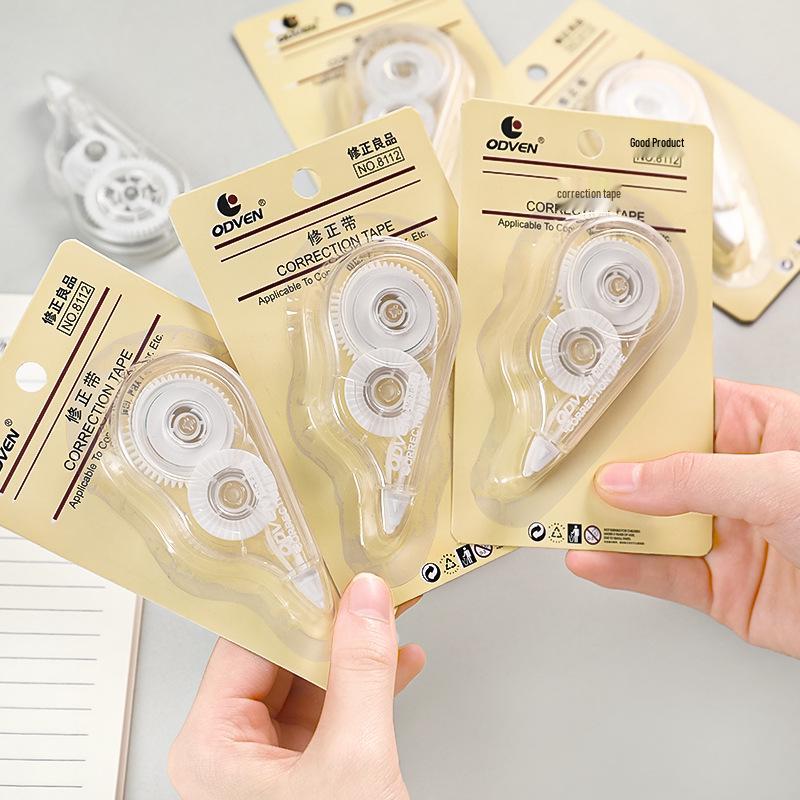 Muji-Style Transparent Correction Tape - Cute & Portable for Students and Offices
