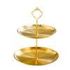 DISHJOY Multi-tier Stainless Steel Dessert Tray with Handle