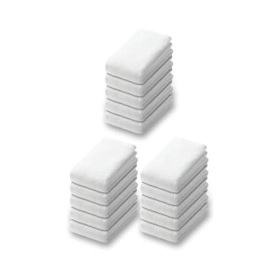 MUJI Plump Pile Face Towel, Set of 15, 34 x 85cm, Off White 84909511