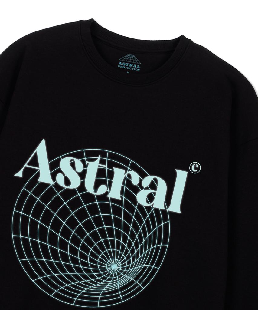 ASTRAL PROJECTION Astral Tunnel Loose Fit Sweatshirt_Black