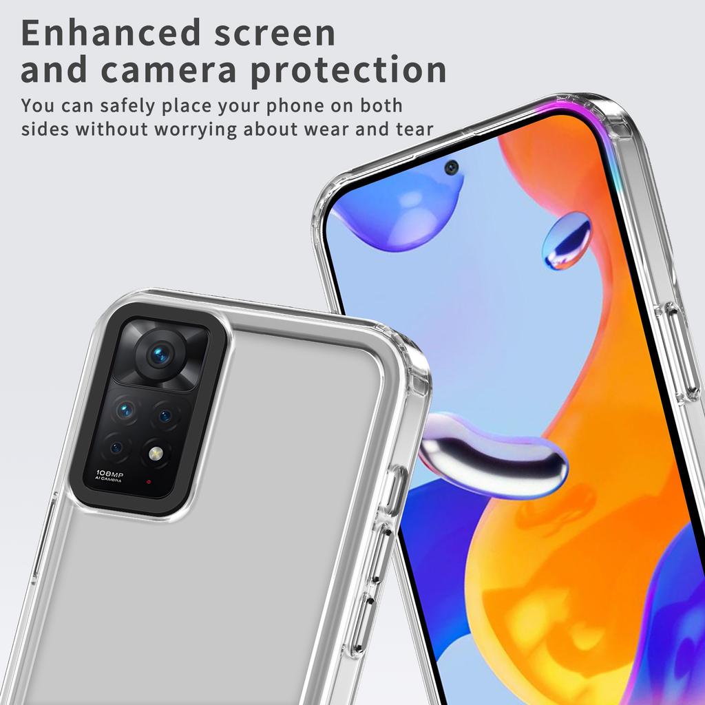 For Xiaomi Redmi Note 11 Pro 5G (Qualcomm)/11 Pro 4G (MediaTek)/Note 12 Pro 4G PC+TPU Clear Case