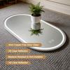 60*90cm  Frameless Oval Wall-Mounted Smart Mirror, Anti-Fog Touch Screen Bathroom Mirror