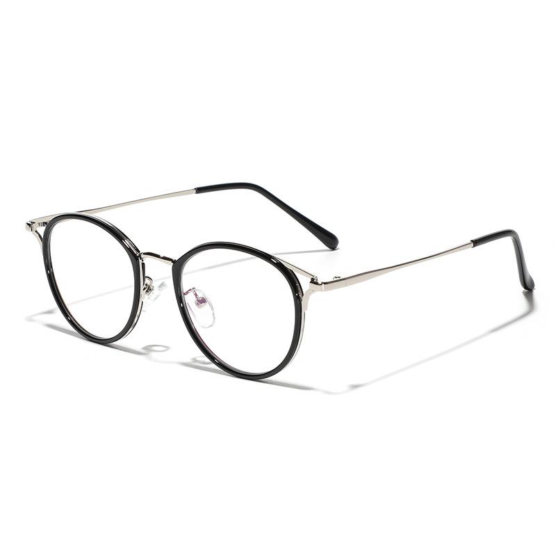 Glasses Oval Myopia Glasses Trendy Men And Women Flat Mirror Holder Cat Eye Plain Mirror