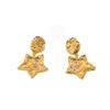 French Luxury Zircon Star Drop Earrings: Niche Design, Irregular Texture, Five-Pointed Star Studs