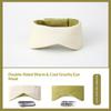 Travel Eye Mask Sleep Ice Silk Breathable Relieve Fatigue Warm Cool Double-Sided Full Coverage Blackout Noise Reduction Eye Mask