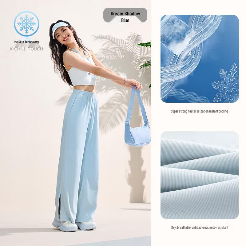 Anta Freedom Ice Silk Wide-Leg Sports Pants 165/M