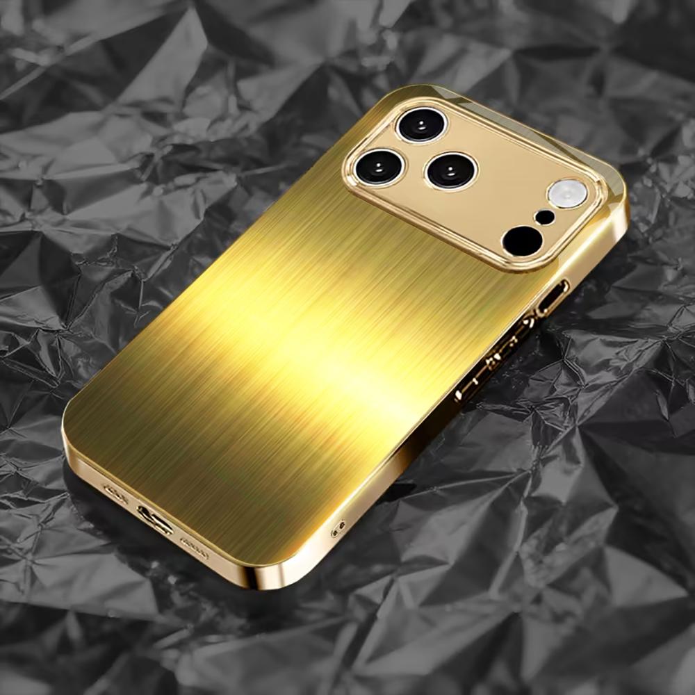 Exquisite Luxurious High-end Phone Case Electroplated Glass PhoneCase for iPhone 17 16 15 14 13 12 11pm Pro Plus Dropresistant