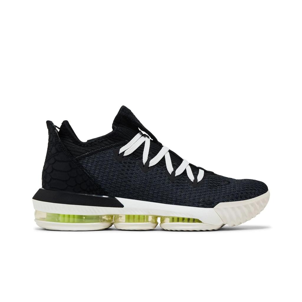 Nike LeBron 16 Low 'Black Python' (Unisex) Black / Black-summit White-volt Glow Basketball Shoes CI2668 004
