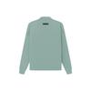 Fear of God Essentials SS23 Relaxed Crewneck Sweatshirt with Logo Print and Thick Warmth Men Tops Sycamore Haze-Blue FOG-SS23-023