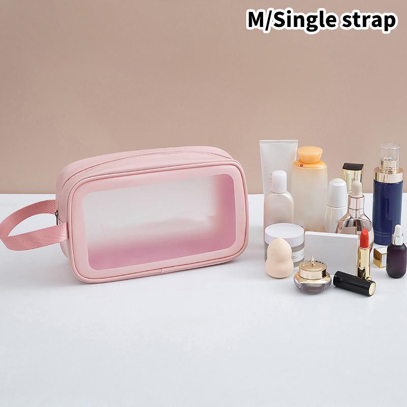 PU Women Travel Storage Bag Cosmetic Bag Makeup Bag Travel Organizer Bags Waterproof Wash Bag Transparent Cosmetic Cases