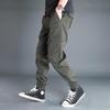Men's Autumn/Winter Loose Overalls: Trendy, Plus-Size, Velvet-Lined, Thickened Casual Sports Pants