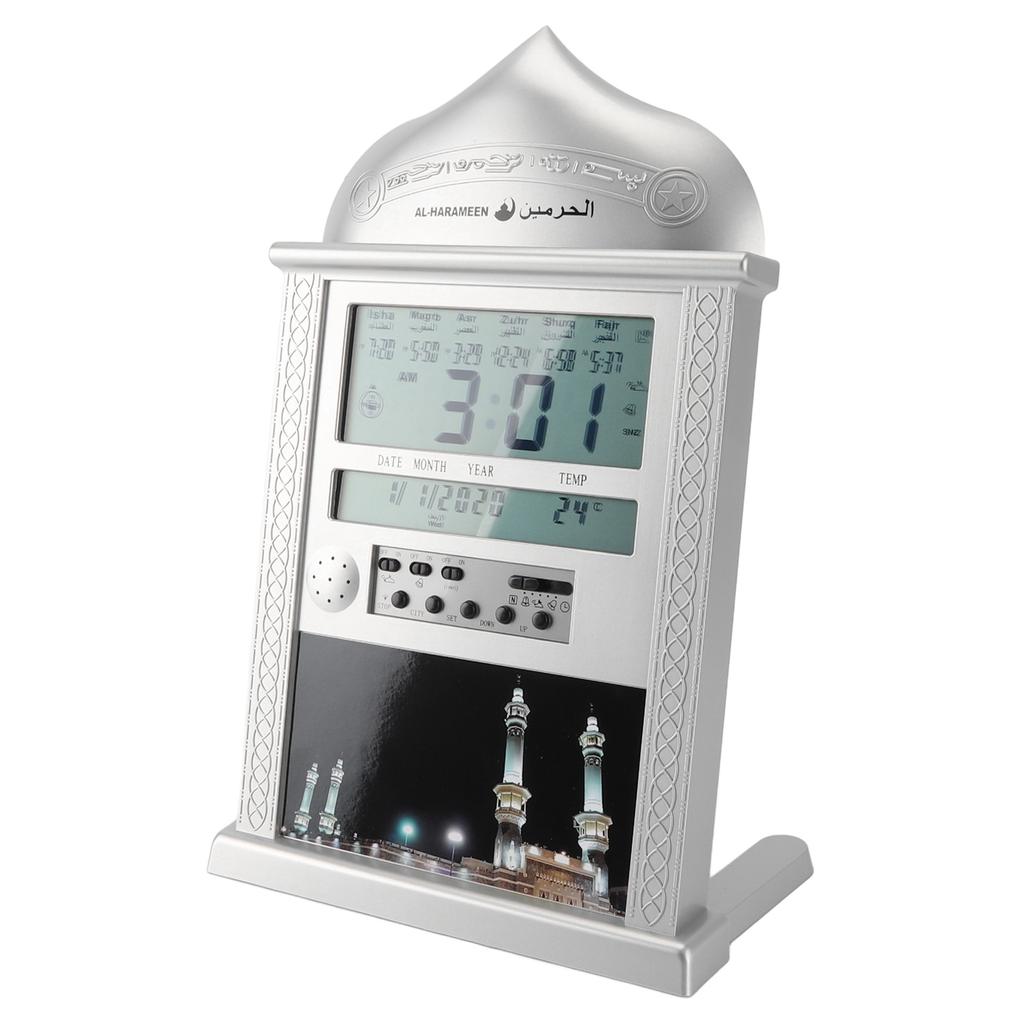 Digital Azan Mosque Prayer Clock Calendar Alarm Clock Multifunction Muslim Prayer Wall Clock for