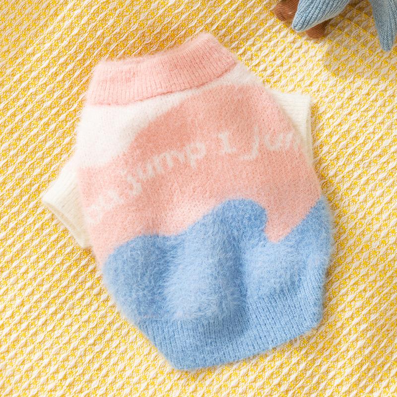 Herfst Hond Gebreide Trui Mode Hondenkleding Schattige Print Puppy Pullovers Warme Katten Trui Huisdier Kostuums Chihuahua Hondenspullen XS